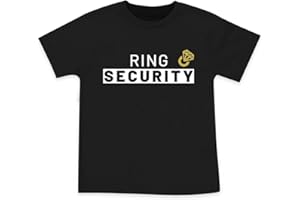 Wild and Happy Ring Bearer Kids Shirts Wedding Ring Security T-Shirt for Toddler Boys in Black