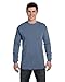 Comfort Colors Ringspun Garment-Dyed Long-Sleeve T-Shirt, Large, BLUE JEAN
