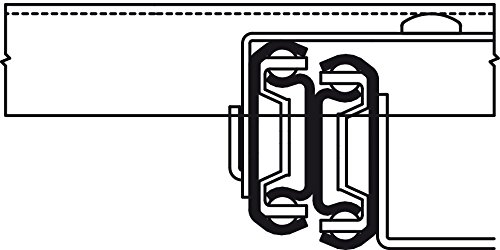 Hafele TV Swivel Full Extension, Steel Black