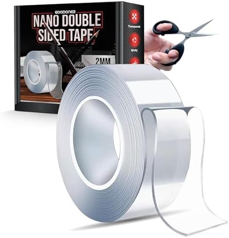Double Sided Tape Heavy Duty, Multipurpose Removable Clear Tough