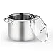 Cook N Home 6.5 Quart Stockpot with Lid, Stainless Steel