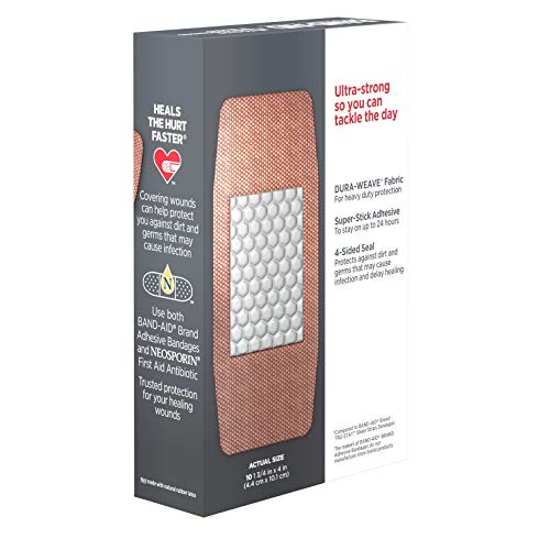 BAND-AID® BRAND TOUGH STRIPS® BANDAGES XL, 10 COUNT