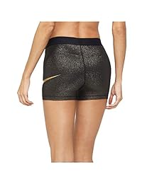 Nike Pro Cool - Pantalones cortos con purpurina para mujer (3.0 in)