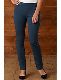 Justo índigo orgánico de comercio justo pierna delgada pantalones de punto