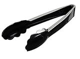 EMI Yoshi Koyal Heavy Duty Scalloped Edge Tongs, 9-Inch, Black, Set Of 24