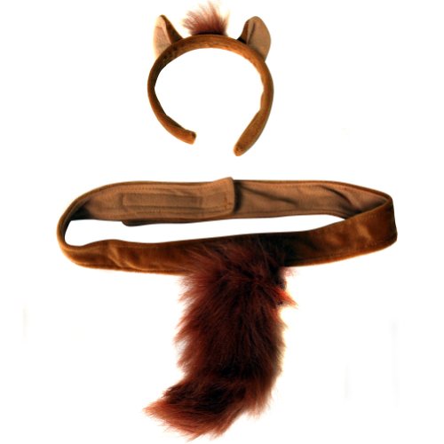 Plush Horse Headband Ears and Tail Costume Set