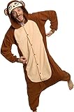 Silver Lilly Unisex Adult Pajamas - Plush One Piece Cosplay Monkey Animal Costume