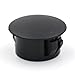 Baomain 100-Pack Plastic Hole Plugs Black 1/2