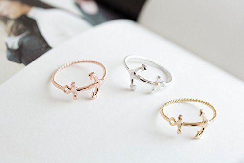 RoseÂ GoldÂ CuteÂ AnchorÂ Ring,jewelry,Â JewelryÂ Ring,12R-01485