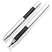 stylus,2 in 1 Fine Point Universal Capacitive Screen Touch Stylus Pen for Apple Ipad Samsung Galaxy Sony LG Huawei Silver