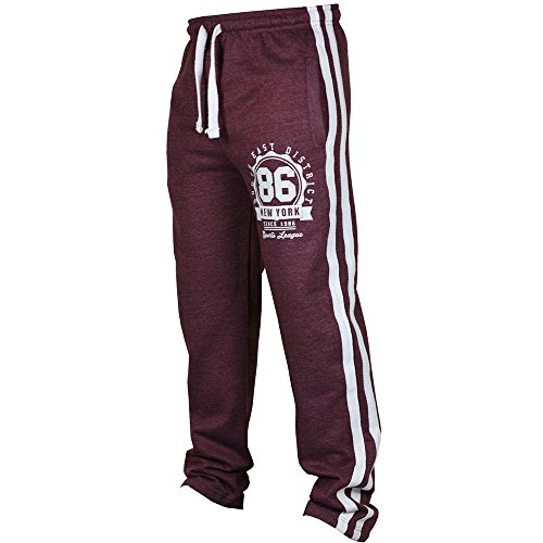 Men's Sport Jogging Fitness Trousers Loose Sweatpants Drawstring Pant Black