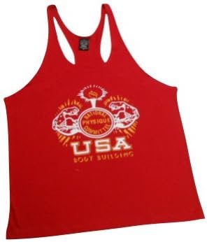NPC 100% Cotton Stringer Tank -NPC1001-Red-L