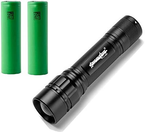 POWEXPECT Led Flashlight with 2pack VTC5 3.7V 2600 MAH 18650 Battery Repalcement for Sony VTC5 30A