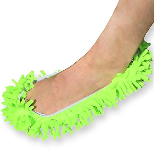 Chenille Wash & Dust Microfiber Mitt - Premium Scratch-free Used for Car, Home, Electronics, Windows (Lime - Foot)