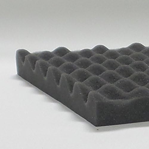 1.5 Eggcrate Appalachian Tough Gun Case Foam - 12 x 24 x 1.5 inch Convoluted