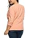 Agnes Orinda Women Plus Size 3/4 Sleeves Ruched Cuffs Blazer 2X Pink
