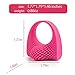 ZEMALIA Waterproof Ultra soft Silicone Clitoral Stimulate Massager Sex Toy For Couple's - Penis Rings Vibrating Rabbit Cock Ring Discreet Packaging(Plum Red)