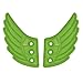 Shwings Shoe Accessories: Neon Lime Wings