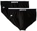 Lacoste Men's 2PK Cotton Stretch Brief Underwear, Black, M