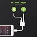 ZERKAR iPhone 8 Adapter Lightning Adapter Headphone Jack For 3.5mm Headphone Audio Adapter 2A Quick Charge Earphones Splitter - Compatible With IOS 11 (No Calling Feature Or Data Transfer Ability）