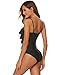 MAXMODA Ruffle Swimsuit Women One Piece Bathing Suits Tummy Control Flounce Swimwear Vintage Swimsuits Monokinis