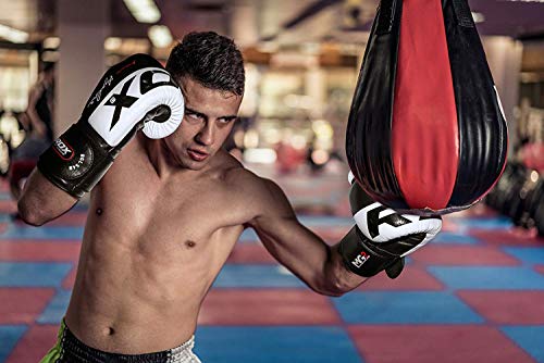 image for RDX Boxing Gloves for Training & Muay Thai - Cowhide Leather Mitts for