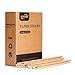 KKMO 250 Pack Dye-Free Biodegradable Premium Paper Straws, Made from Kraft
