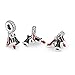 Pandora Jewelry Stiletto, Dress, and Lipstick Dangle Cubic Zirconia Charm in Sterling Silver