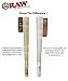 RAW Organic 1 1/4 Pre-Rolled Cones with Filter Tips - Bundle (75 Pack with RAW Storage Box)