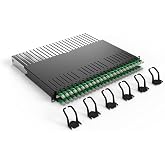 PATCHBOX® 365 Cat.6a - 24-Port Patch Panel with Retractable Cable Management System for 19” Racks, Includes Flat 10GB Network
