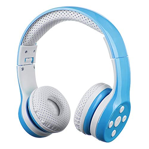 YUSONIC Wireless Headphones, Headphone bluetooth, foldable with Built-in Mic, Headphones for Kids toddler teenger adult Cell Phones TV Tablet School network Office uses (Light Blue)