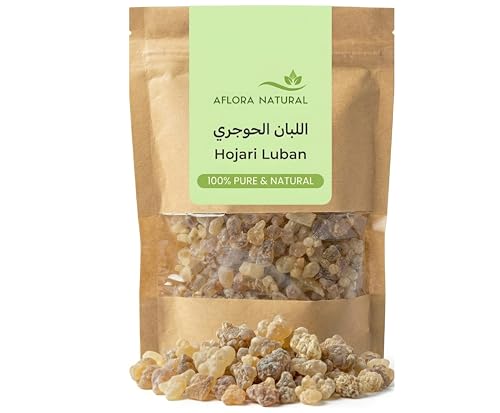 AFLORA NATURAL Hojari Luban – Premium Frankincense Resin Chunks | Natural Aromatic Incense for Home & Spiritual Use Nature Does It Better 100 gm