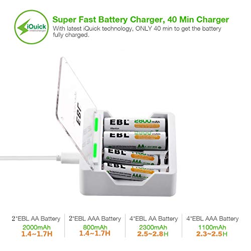 5 EBL+Smart+Battery+Charger+Rechargeable