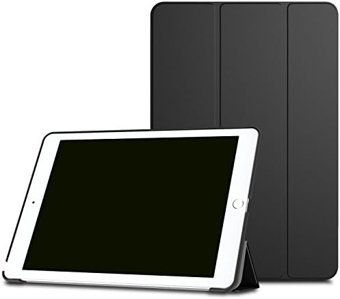 iPad Mini 1/2/3 Case, AMORO iPad Mini Smart Case Cover Synthetic Leather Translucent Frosted Back Magnetic Cover with Sleep/Wake Function for iPad Mini 1/2/3 (Black)