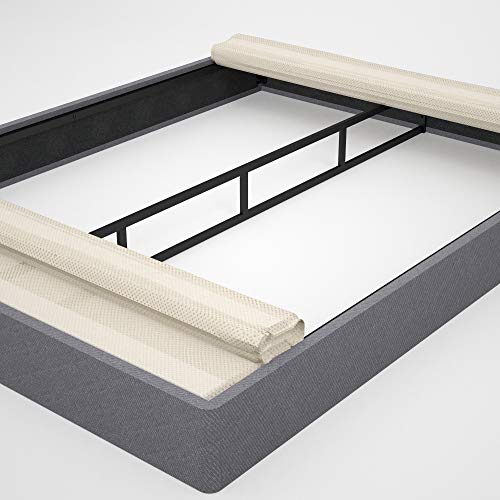 ZINUS Upholstered Metal and Wood Box Spring / 7.5 Inch Mattress