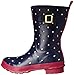 Joules Women's Molly Welly Rain Boot, Navy Apot, 8