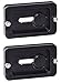 2 Pack DP-60 60mm QR Lens/Camera Body Plate Arca & RRS Compatible w D-Ring Desmond