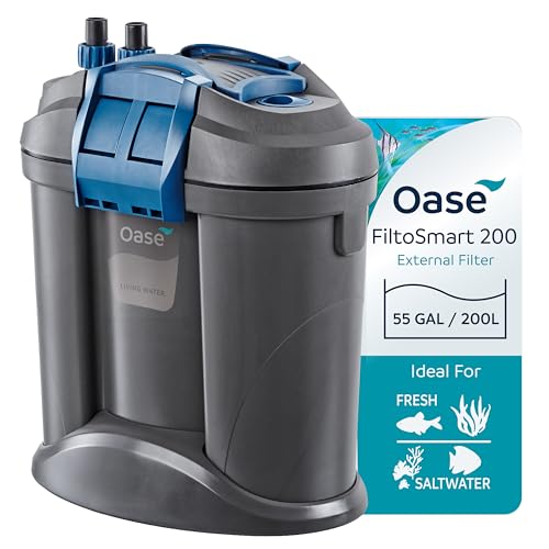 Oase FiltoSmart 200 Canister Filter for Aquariums – Quiet, Space-Saving Externa…