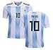 ARGFC Argentina Home Messi Kids #10 Soccer Kit Jersey and Shorts All Youth Sizes (Kids Small 5-8 years of age)