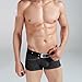 Xuba Mens Low Rise Sexy Underwear Trunk Boxer Brief Denim Black 1217