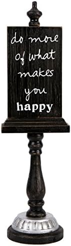 C.R. Gibson Tall Plaque Stand, Black