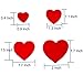 Iron-on Heart Patches (Set of 8) - Embroidered Appliques, Repair and Decorate Clothing, Jeans, Shirts - by Beaulegan