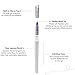 Water Brush Pens - Set of 4 Brush Tips - Great for Watercolor Paints, Water Soluble Pencils, Brush Pen, Markers - Refillable Brush Pens - Aqua Pen, Art Brushes - MozArt Supplies