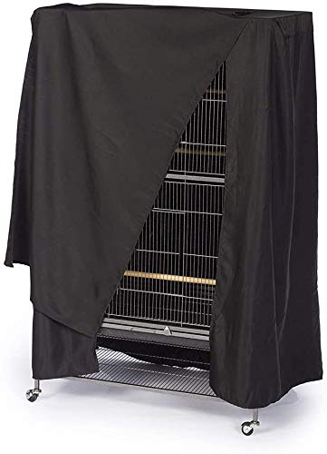 Bird Cage Cover Waterproof Multifunction Sun Protection Parrot Dust Proof Bird Cage Cover With Zipper Anti UV Durable Breathable Knitted Parrot Guard Protective Washable 42x26.5x5