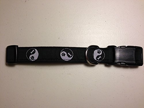 1" Yin Yang Ninja Dog Extra Large Hemp Collar