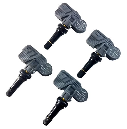 Set (4pcs) ITM Uni-Sensor TPMS Tire Pressure Sensors 315MHz Rubber Snap-In fits Saturn Lamda 2007-2008