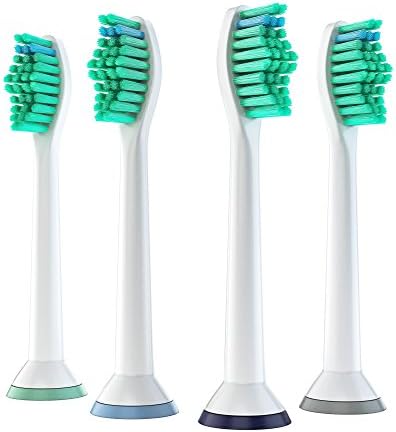 Replacement Brush Heads (4-PACK) for Philips Sonicare Toothbrush – Perfect Fit and Compatible with Plaque Control, Gum Health, DiamondClean, FlexCare, HealthyWhite and Many More Sonic Snap-On Brushes