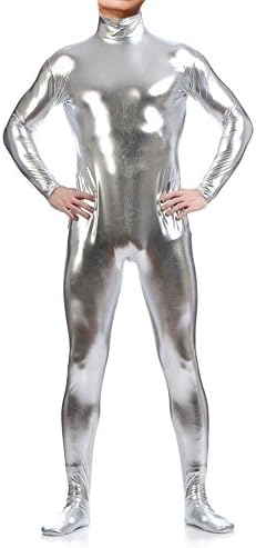 Long Sleeve Shiny Metallic Zentai Bodysuit