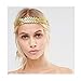 JAKAWIN Bride Wedding Headband Gold Leaf Headpiece Bridal Hair Crown for Women HB009