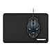 TECKNET Mouse Mat 270 x 210 x 3 mm Gaming Mouse Pad, Non-Slip Rubber Base, Waterproof Surface, Stitched Edges Mouse pad, Compatible with Laser and Optical Mice